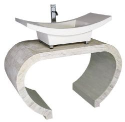 Ambella Home Contemporary Stone Sink Chest