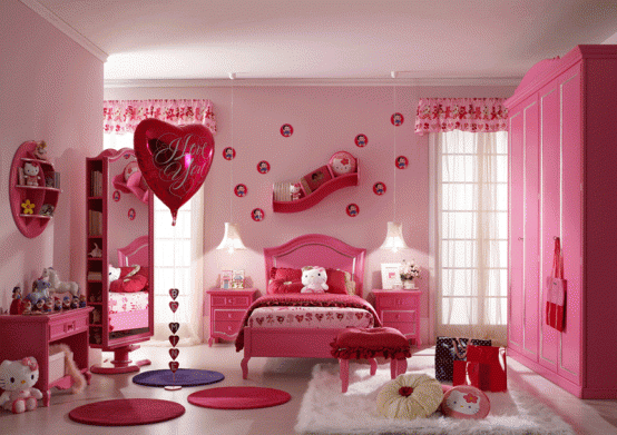 Pink Hello Kitty Theme Room