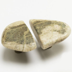 Schaub & Company Michigan Naturals Small Perfect Pair Rock Knobs- White