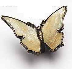 Schaub & Company Symphony Series - Butterflies and Insects Penshell Butterfly Pull with Pin