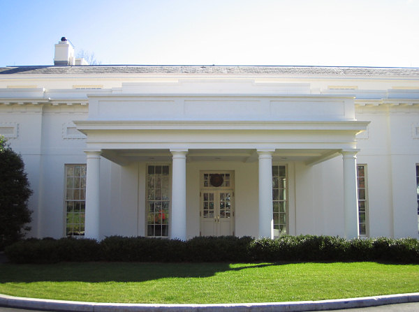 White House West Wing Entrance