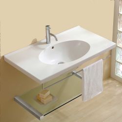 Bissonnet Panorama Universal Collection Wall Mount Ceramic Sink