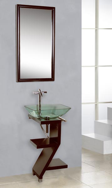 DreamLine Modern Bathroom Glass Petite Vanity