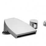 Aquabrass Niu 5 Piece Deckmount Tub Spout with Handshower