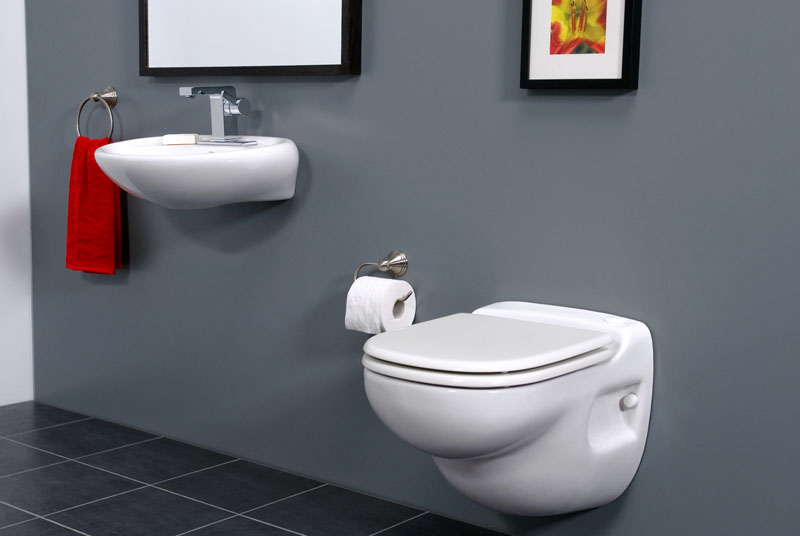 Saniflo Sanistar wall hung Macerating Toilet complete with carrier