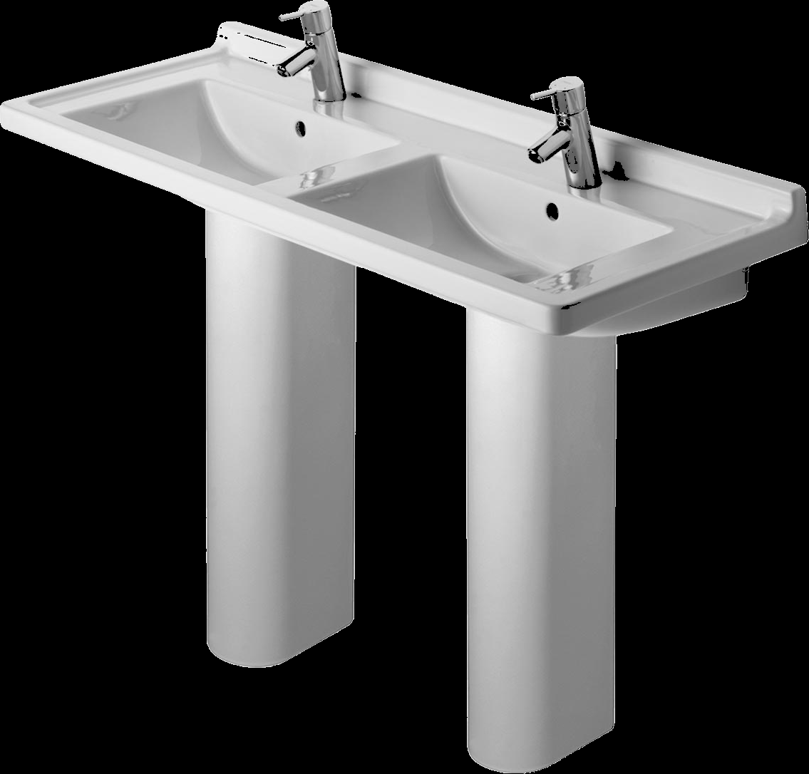 Duravit Starck 3 Double Pedestal Washbasin Set