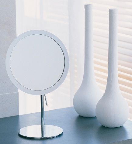 WS Bath Collection Mirror Pure Collection Free Standing Makeup-Magnifying Mirror