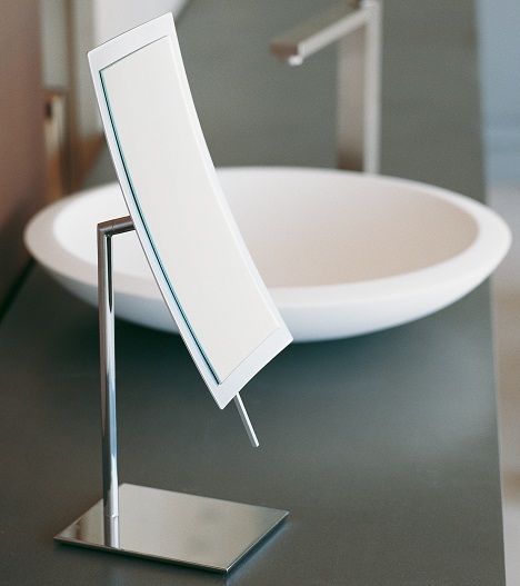 WS Bath Collection Mirror Pure Collection Free Standing Twistable Magnifying Mirror