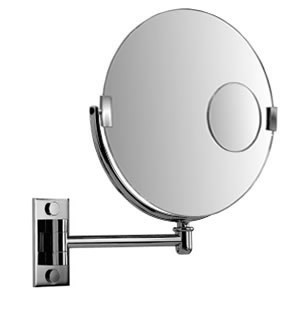 Miroir Brot Prestiges Wall Mounted Unlit Reversible Mirror on Long Arm