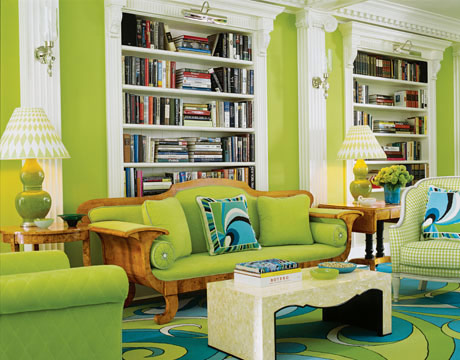 Green-Library-Room-Via-House-Beautiful