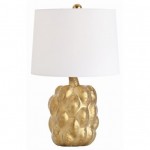 Arteriors Verner Matte Gold Porcelain Accent Lamp