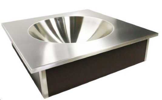 Neo Metro Cerine Stainless Steel and Genuine Leather Basin