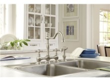 Danze Opulence Two Handle Bridge Kitchen Faucet