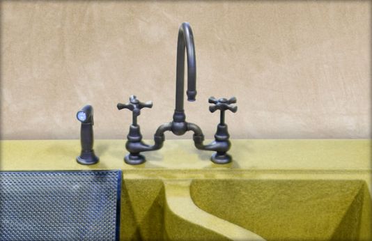 Sonoma Forge Brownstone Deck Mount Faucet