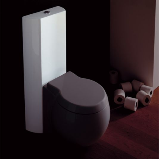 Scarabeo Planet Water Closet with Wall Cistern