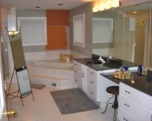 Before & After Bathroom #2 -not utilizing bathroom space