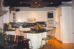 Before and after kitchen - retro