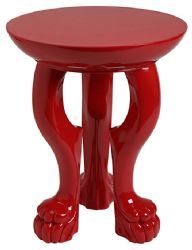 Arteriors Red Lola Accent Table