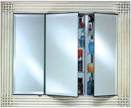 Afina Vanderbilt Triple Door Framed Medicine Cabinet