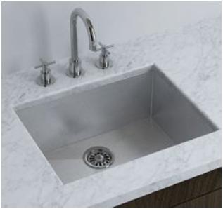 Cantrio Koncepts Single Basin Undermount Zero Radius Stainless Steel Kitchen Sink