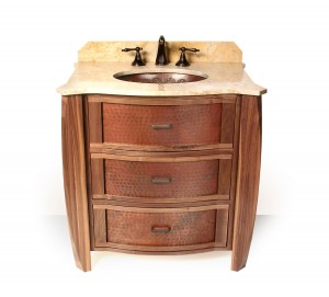 The Bombay Copper Front Vanity Ensemble: - Abode