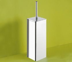 Nameeks Gedy Colorado Free Standing Chrome Toilet Brush Holder