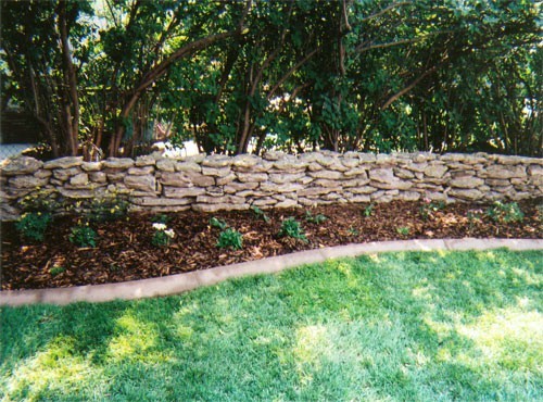 Stone Garden Fence