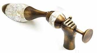 Schaub & Company Symphony Series - Wine Theme Designs 3 inch cc Hand with Bottle and Goblet Pull