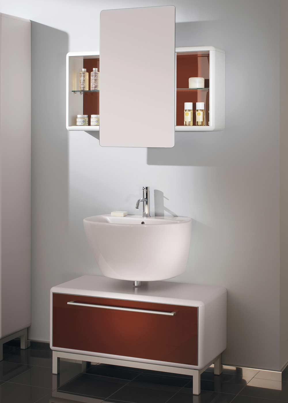 Bissonnet Elegance Sink Set Universal Collection Sink and Cabinet Set