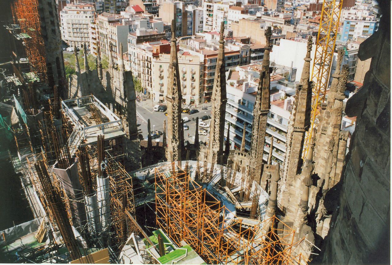 The Sagrada Família Under Construction