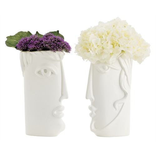 Mothers Day Gift-Arteriors Cameron Silhouette Porcelain Vase