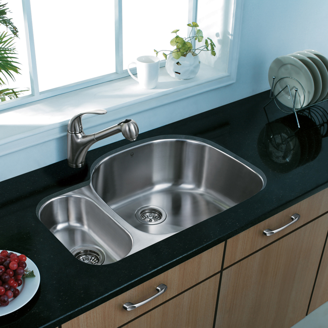 Vigo Premium Collection 1 and a 3rd Undermount Stainless Steel Kitchen Sink and Faucet