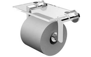 Ginger Kubic Double Post Toilet Tissue Holder with Cover