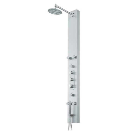 Vigo Shower Panel with 6 Jets, Rain Shower & Handshower