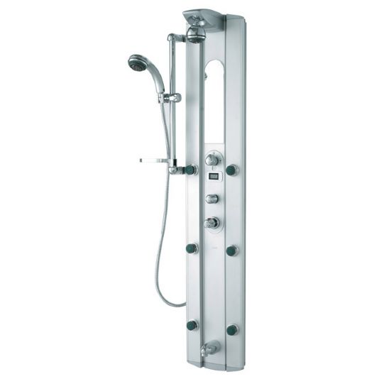 Vigo Shower Panel with 6 Jets, Shower Head, Handshower, & Tub Spout