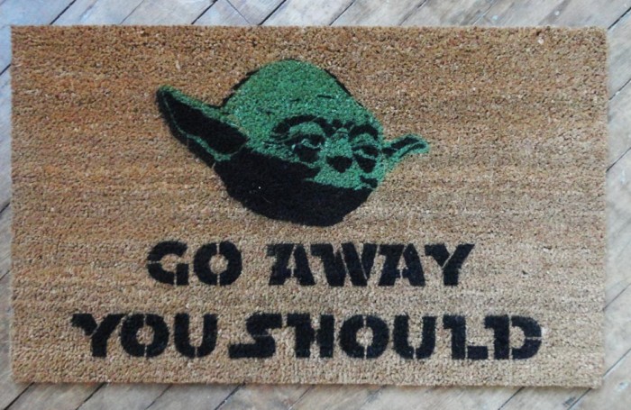 Rude Yoda Doormat