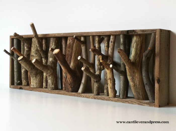 DIY Twig Coat Rack, via AliDoesIt