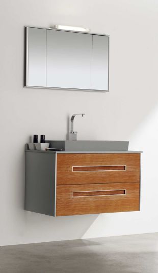 Bissonnet Composition 9 Colors Collection 2-Drawer Vanity