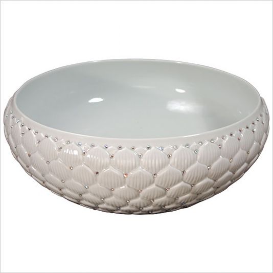 Linkasink Swarovski Crystal Lotus on Porcelain