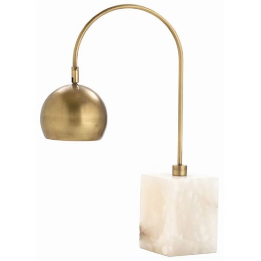 Arteriors Jana Brass/Marble Adjustable Desk Lamp