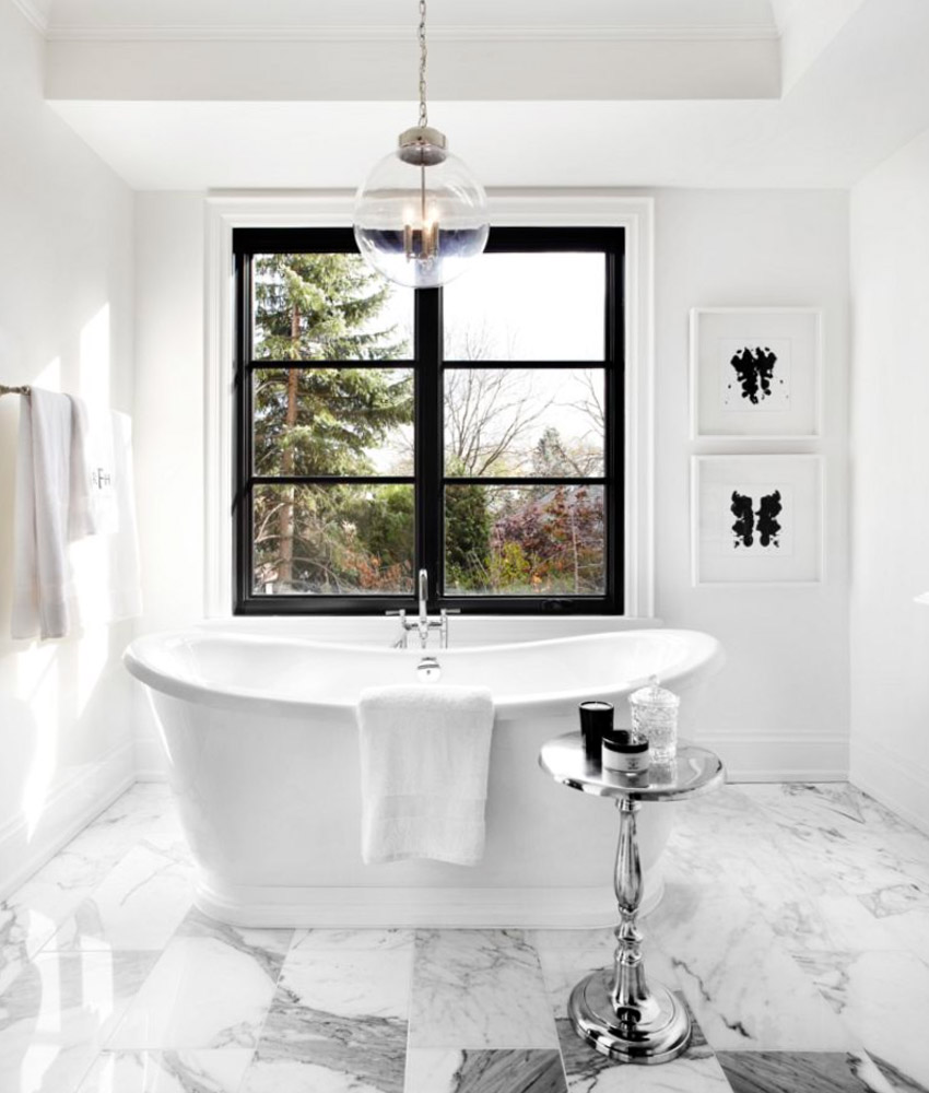 Dramatic Definition: Black Trim | QualityBath.com Discover